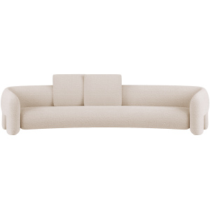 Boucle Open Arms Sofa