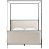 Gather Steel Framed Upholstered Canopy Bed