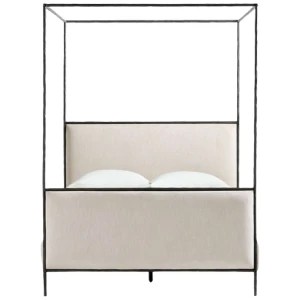 Gather Steel Framed Upholstered Canopy Bed