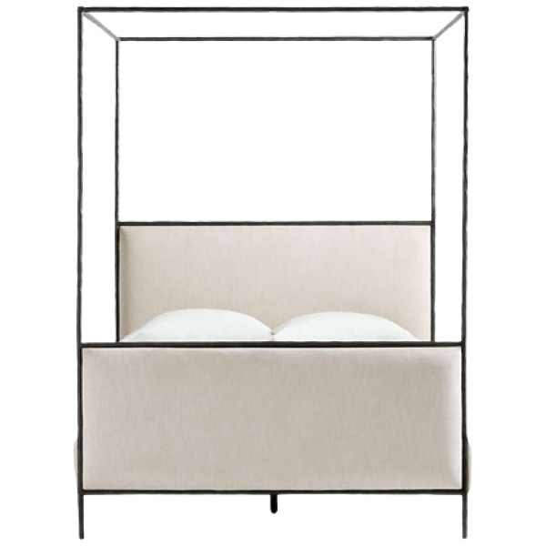 Gather Steel Framed Upholstered Canopy Bed