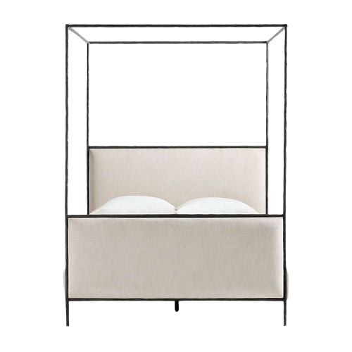 Gather Steel Framed Upholstered Canopy Bed