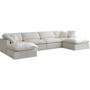Justin 4pc Sectional with Sleeper + Ottoman