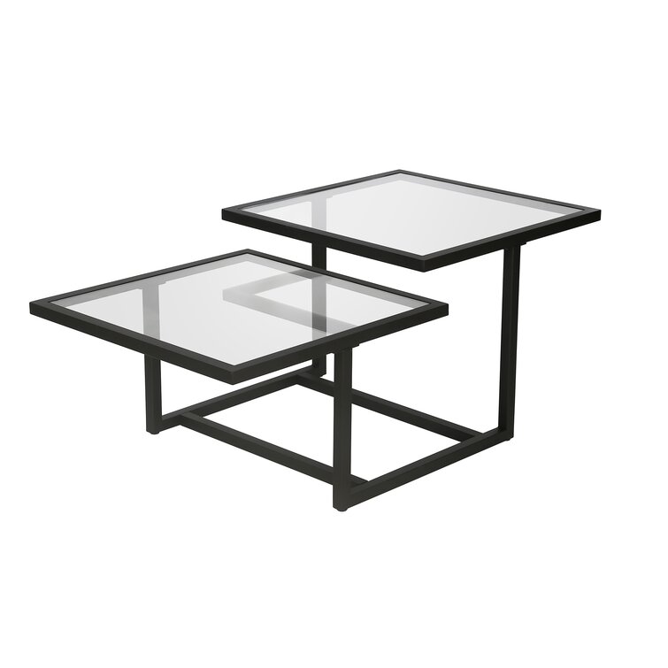 Beverley Steel-Framed Glass Table