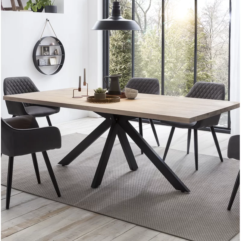 Dellrey Steel Framed Dining Table