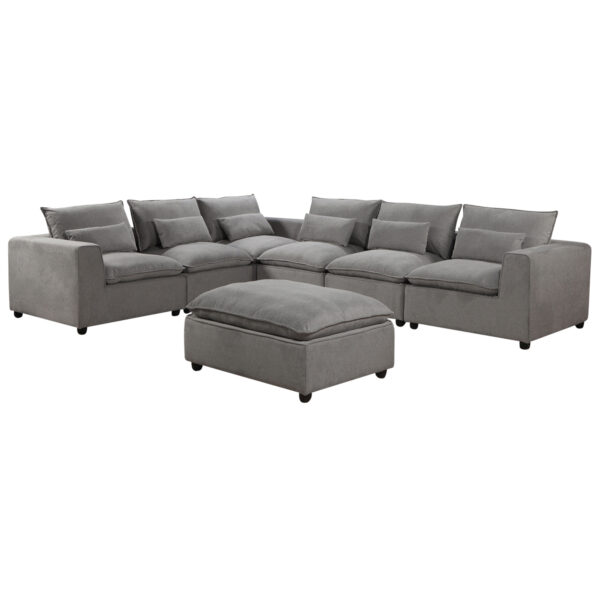 Sam 6 seater Linen Sofa