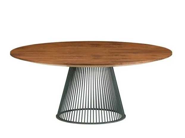 Lopez Steel-Framed Round Dining Table