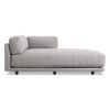 Light Grey Fabric Chaise Couch