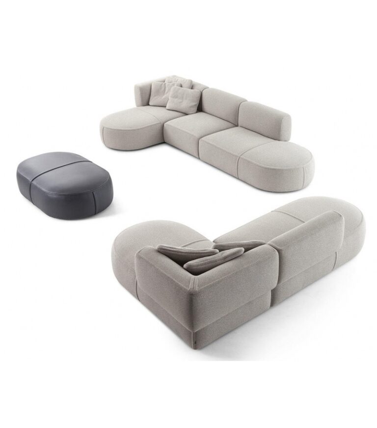 Sofa Module Rounded Becca Modular Rounded Edge Velvet Sofa Suite – Lifestyle Home