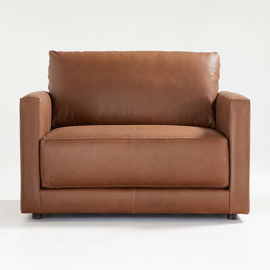 Faye Leather Single Seater Sofa Lifestyle Home