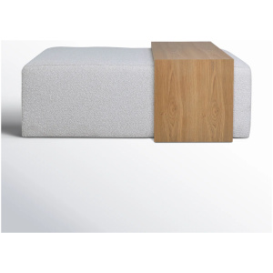 Modern+Rectangular+Ottoman+With+Wood+Accent+-+Elegant+Plywood+&+Larch+Wood+With+Oak+Veneer