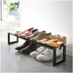 Yamazaki+Home+Adjustable+Shoe+Rack,+Small,+Steel,++Holds+4+to+8+shoes,+Expandable,+Stackable-1875374618