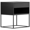 June Modern Bedside Table in Black | Lifestyle Home
